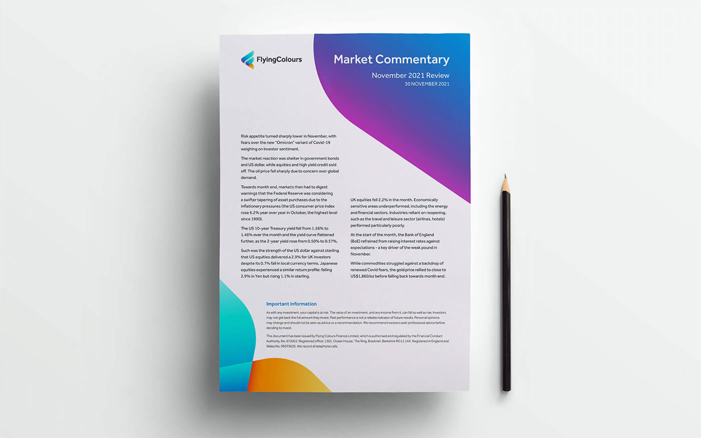 Flying Colours Report